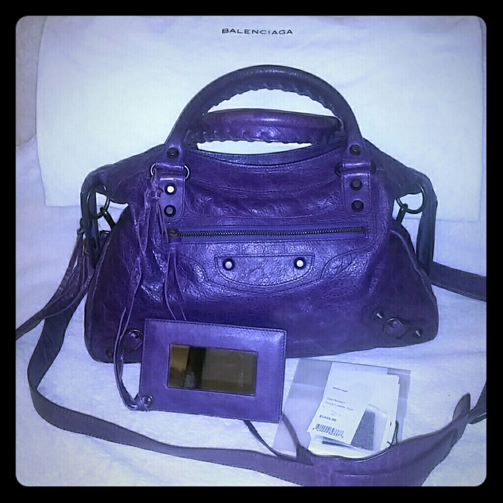 WT BALENCIAGA💜🔮💜AGNEAU classic Town
